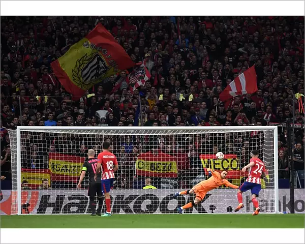 David Ospina (Arsenal). Atletico Madrid 1: 0 Arsenal. Europe League Semi Final, 2nd Leg