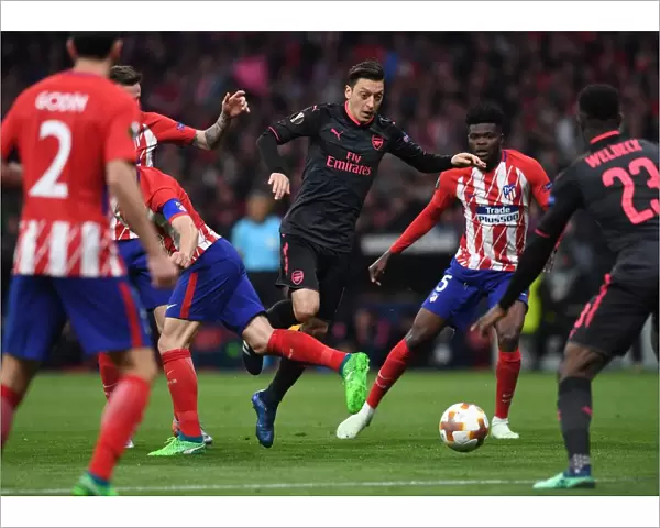 Mesut Ozil (Arsenal). Atletico Madrid 1: 0 Arsenal. Europe League Semi Final, 2nd Leg