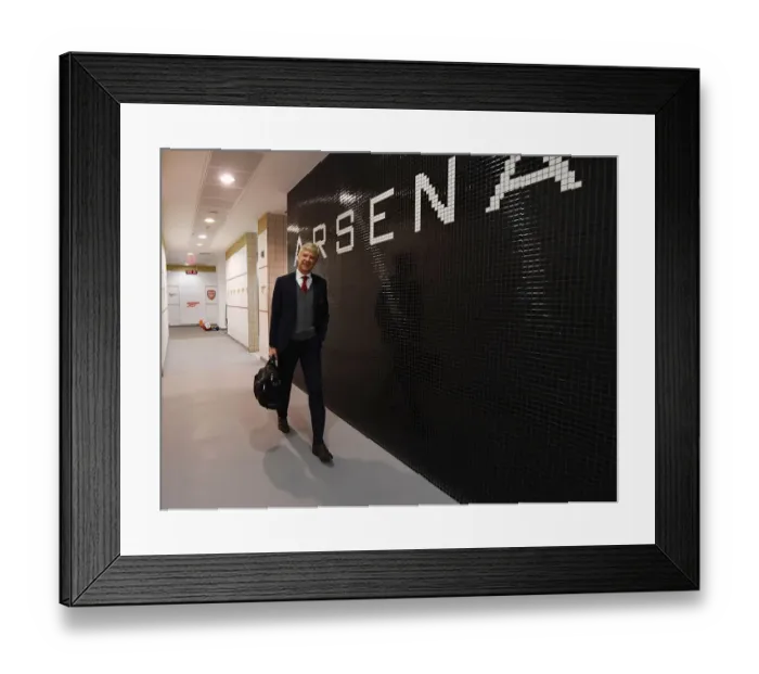 Framed Print : Arsene Wenger: Arsenal Boss Prepares for Burnley Clash (Arsenal v Burnley 2017-18)