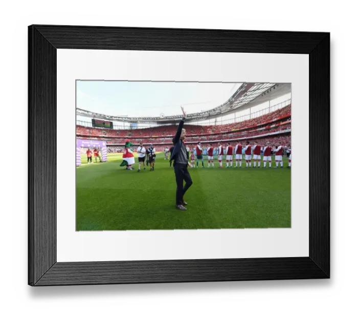 Framed Print : Arsene Wenger's Farewell: Last Match as Arsenal Manager (vs. Burnley, 2018) Framed Print : Arsene Wenger's Farewell: Last Match as Arsenal Manager (vs. Burnley, 2018)