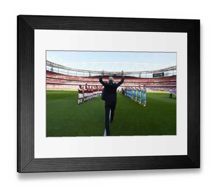Framed Print : Arsene Wenger's Farewell: Last Match as Arsenal Manager (vs. Burnley, 2018)