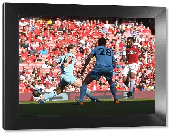 Alex Lacazette Scores Past Nick Pope: Arsenal's Victory Over Burnley (2017-18)