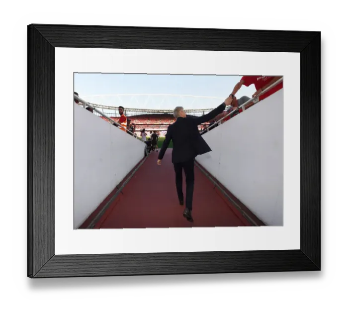 Framed Print : Arsene Wenger's Farewell: Last Match as Arsenal Manager (Arsenal vs. Burnley, 2018) - Emirates Stadium Framed Print : Arsene Wenger's Farewell: Last Match as Arsenal Manager (Arsenal vs. Burnley, 2018) - Emirates Stadium