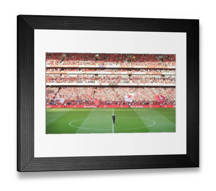 Framed Print : Arsene Wenger's Farewell: Last Match as Arsenal Manager (Arsenal vs. Burnley, 2018)