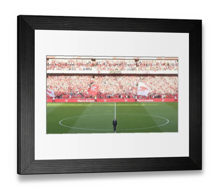 Framed Print : Arsene Wenger's Farewell: Last Match as Arsenal Manager (Arsenal vs Burnley, 2018)