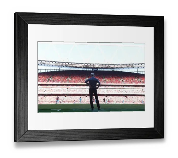 Framed Print : Arsene Wenger: Leading Arsenal Against Burnley (Premier League 2017-18)