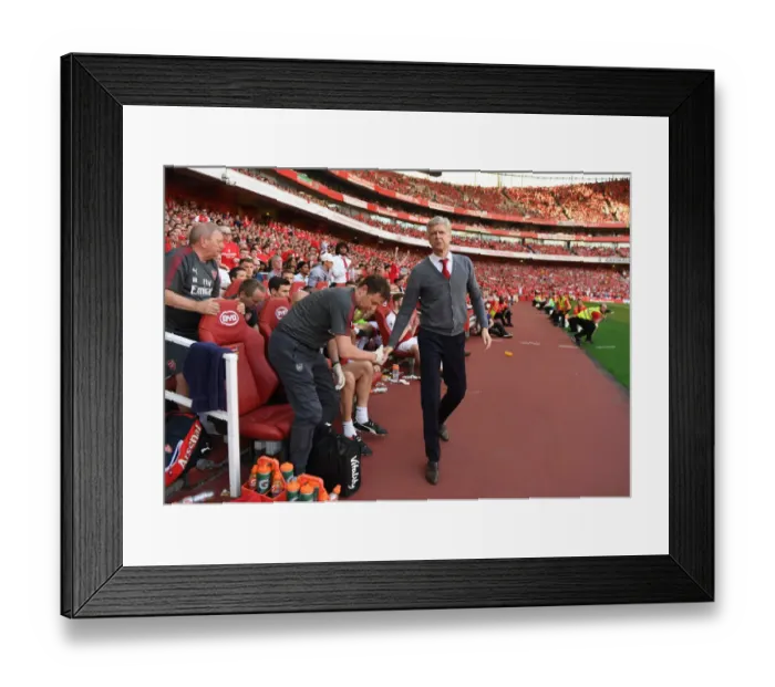 Framed Print : Arsene Wenger: Post-Match Thoughts on Arsenal's Victory over Burnley (2017-18)
