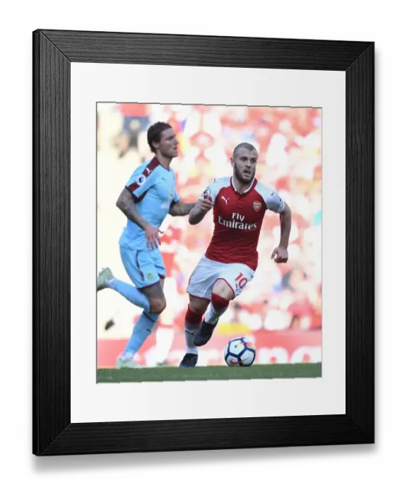Framed Print : Jack Wilshere in Action: Arsenal vs Burnley, Premier League 2017-18 Framed Print : Jack Wilshere in Action: Arsenal vs Burnley, Premier League 2017-18