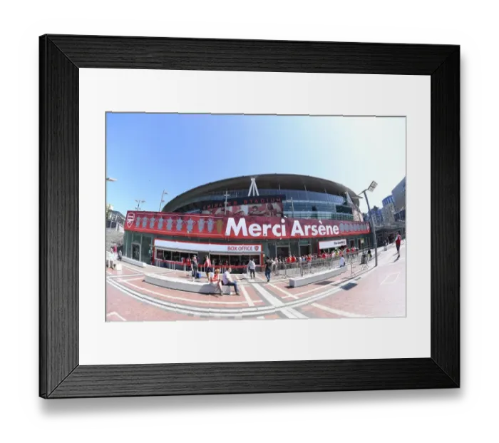 Framed Print : Arsene's Legacy: Emirates Stadium Basks in Arsenal Pride (Arsenal v Burnley, 2017-18)