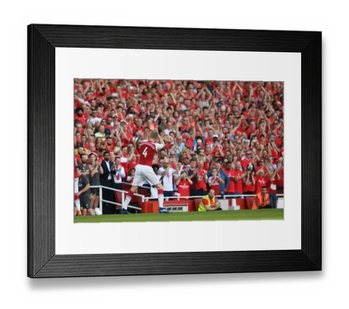 Framed Print : Per Mertesacker's Late Substitution: Arsenal vs Burnley, Premier League 2017-18