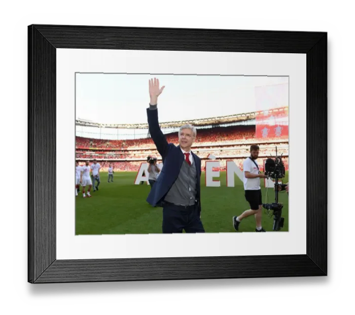 Framed Print : Arsene Wenger's Emotional Farewell: Last Match as Arsenal Manager (2017-18) Framed Print : Arsene Wenger's Emotional Farewell: Last Match as Arsenal Manager (2017-18)