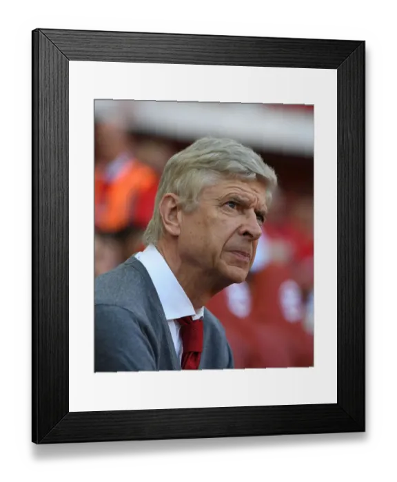 Framed Print : Arsene Wenger: Arsenal Manager Before Arsenal vs Burnley, Premier League 2017-18