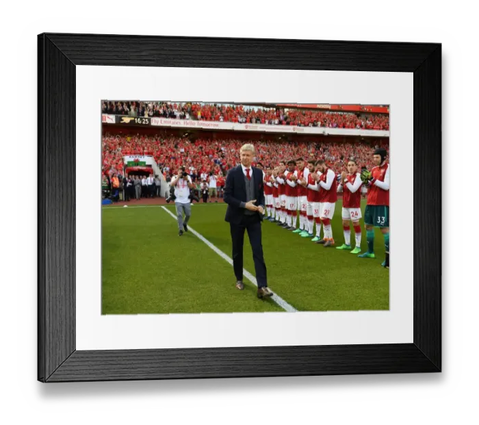 Framed Print : Arsene Wenger's Farewell: Arsenal Honors Manager with Guard of Honor vs Burnley (2017-18) Framed Print : Arsene Wenger's Farewell: Arsenal Honors Manager with Guard of Honor vs Burnley (2017-18)