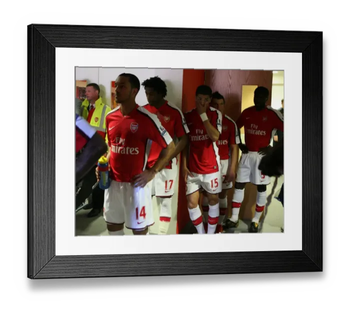 Framed Print : Theo Walcott and Denilson (Arsenal)