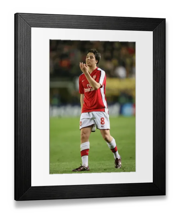 Framed Print : Nasri Shines in Arsenal's UEFA Champions League Battle with Villarreal