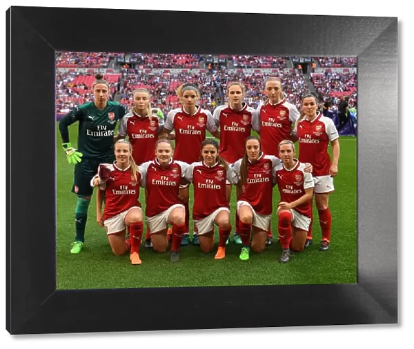Arsenal Women's Team before the FA Cup Final against Chelsea Ladies (2018)