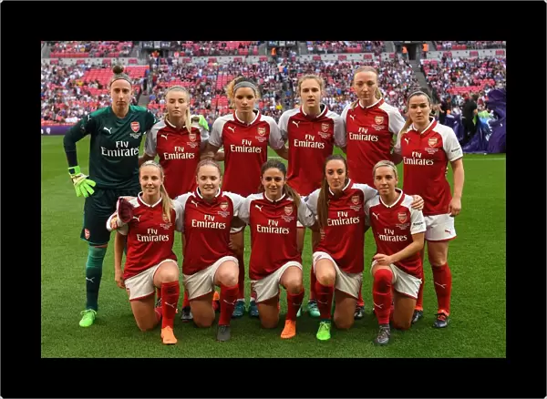 Arsenal Women's Team before the FA Cup Final against Chelsea Ladies (2018)