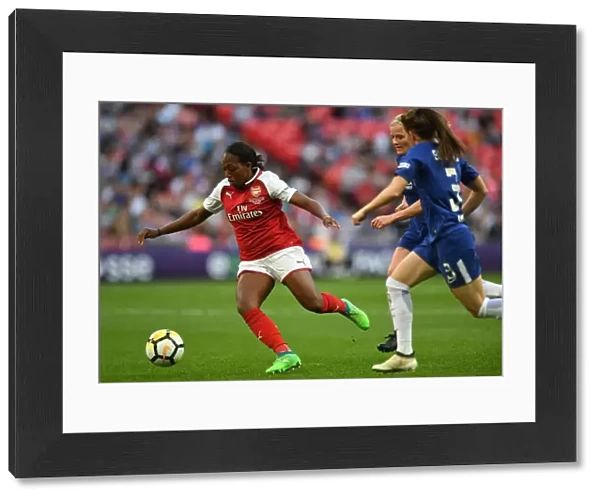 Danielle Carter in Action: Arsenal Women vs. Chelsea Ladies - FA Cup Final 2018
