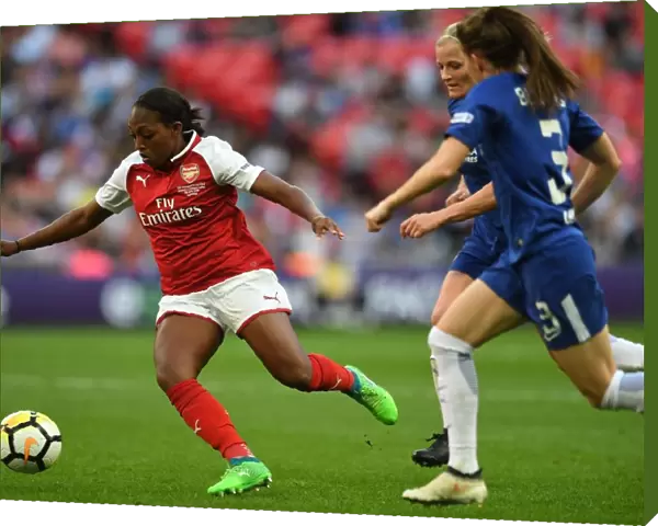 Danielle Carter in Action: Arsenal Women vs. Chelsea Ladies - FA Cup Final 2018