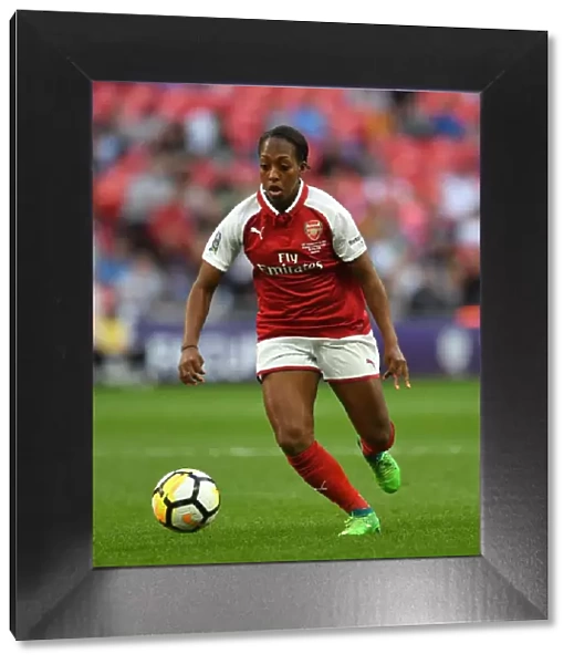 Danielle Carter in Action at the 2018 FA Cup Final: Arsenal Women vs. Chelsea Ladies