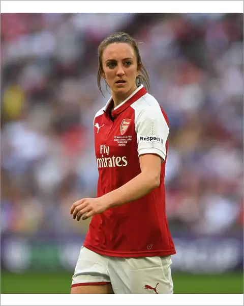 Arsenal's Lisa Evans in FA Cup Final Action against Chelsea Ladies