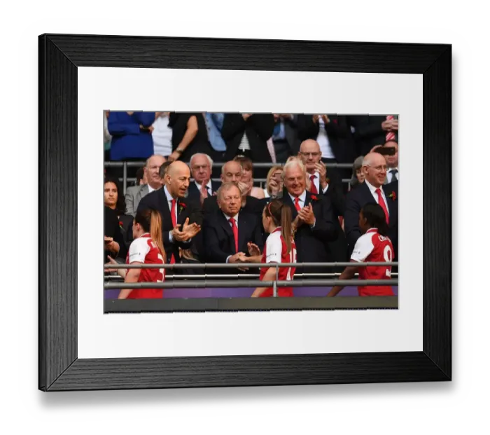 Framed Print : Arsenal Football Club: Consoling Moments after FA Cup Final Defeat by Chelsea Ladies