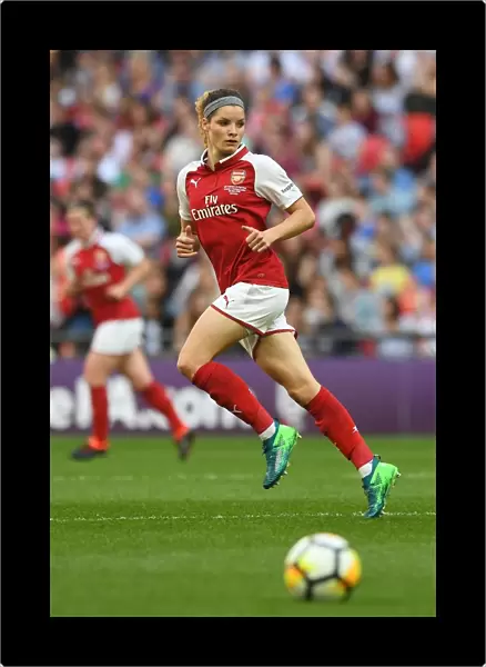 Dominique Janssen in Action: Arsenal Women vs. Chelsea Ladies - FA Cup Final 2018