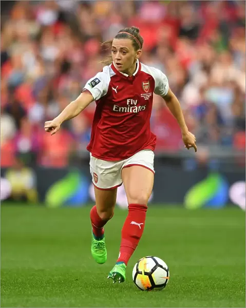 Katie McCabe in Action: Arsenal Women's FA Cup Final Showdown against Chelsea Ladies