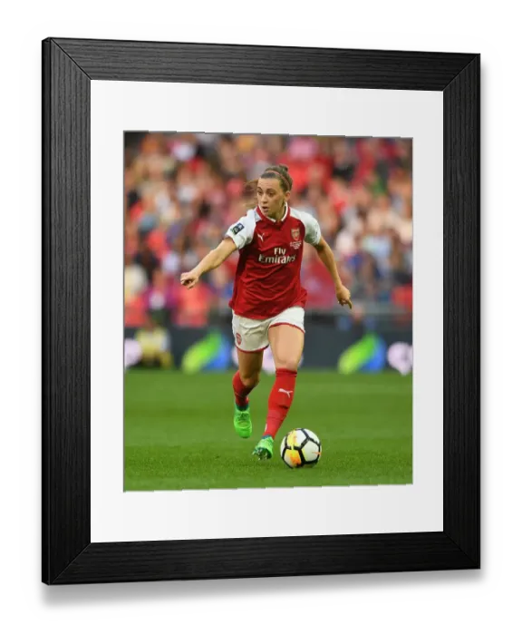 Framed Print : Katie McCabe in Action: Arsenal Women's FA Cup Final Showdown against Chelsea Ladies