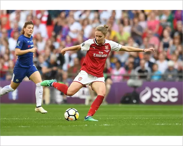 Vivianne Miedema in Action at the FA Cup Final: Arsenal Women vs. Chelsea Ladies