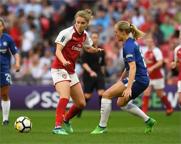 Arsenal's Vivianne Miedema Clashes with Chelsea's Magdalena Eriksson in FA Cup Final Showdown