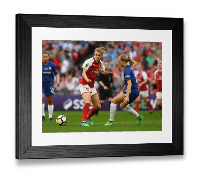 Framed Print : Arsenal's Vivianne Miedema Clashes with Chelsea's Magdalena Eriksson in FA Cup Final Showdown Framed Print : Arsenal's Vivianne Miedema Clashes with Chelsea's Magdalena Eriksson in FA Cup Final Showdown