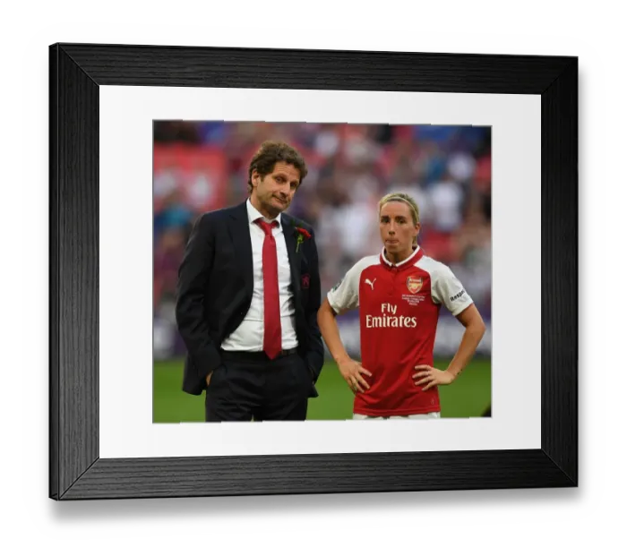 Framed Print : Arsenal Women's FA Cup Final Triumph: Montemurro and Nobbs Celebrate Victory over Chelsea Framed Print : Arsenal Women's FA Cup Final Triumph: Montemurro and Nobbs Celebrate Victory over Chelsea