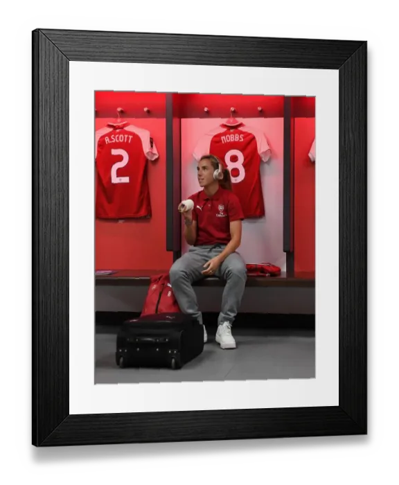 Framed Print : Jordan Nobbs of Arsenal: Focused and Ready for FA Cup Final Showdown Against Chelsea Ladies