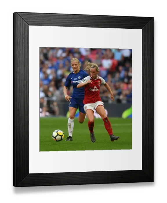 Framed Print : FA Cup Final Showdown: Nobbs vs. Chapman - Arsenal Women vs. Chelsea Ladies