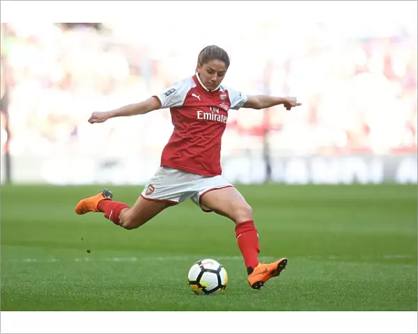 Arsenal's Danielle van Donk in Action at the FA Cup Final: Arsenal Women vs. Chelsea Ladies