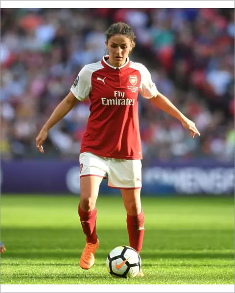 Danielle van Donk in Action at the Arsenal Women vs. Chelsea Ladies FA Cup Final