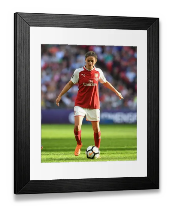 Framed Print : Danielle van Donk in Action at the Arsenal Women vs. Chelsea Ladies FA Cup Final