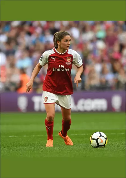 Danielle van Donk in Action at the 2018 FA Cup Final: Arsenal Women vs. Chelsea Ladies