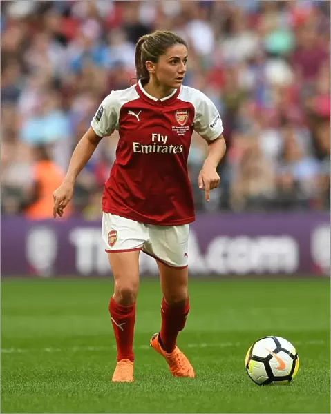 Danielle van Donk in Action at the 2018 FA Cup Final: Arsenal Women vs. Chelsea Ladies