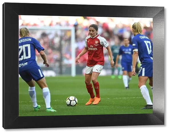 Arsenal's Danielle van Donk in Action during the FA Cup Final Clash against Chelsea Ladies