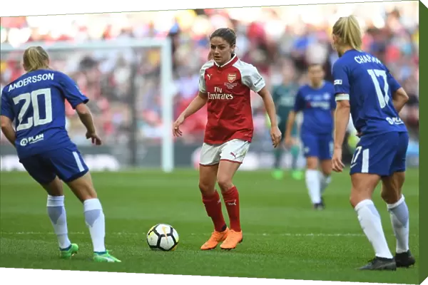 Arsenal's Danielle van Donk in Action during the FA Cup Final Clash against Chelsea Ladies
