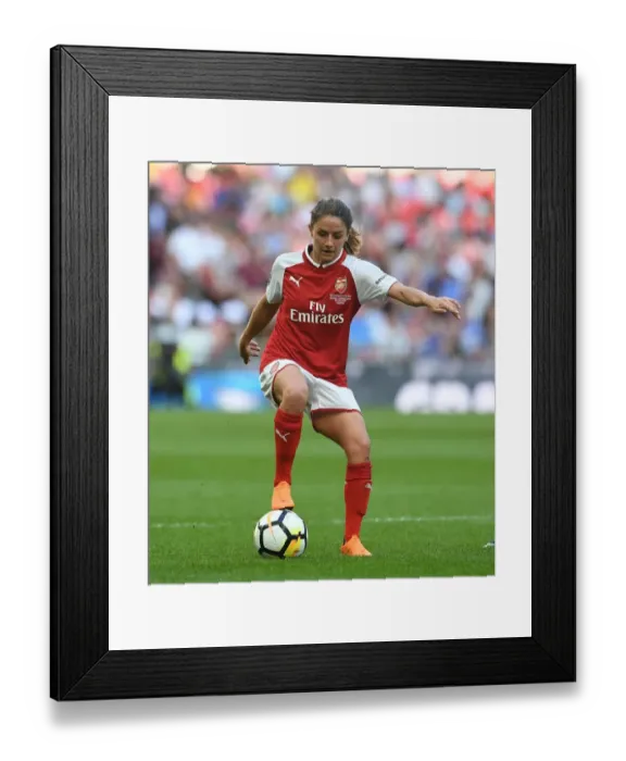 Framed Print : Danielle van Donk in Action at the FA Cup Final: Arsenal Women vs. Chelsea Ladies
