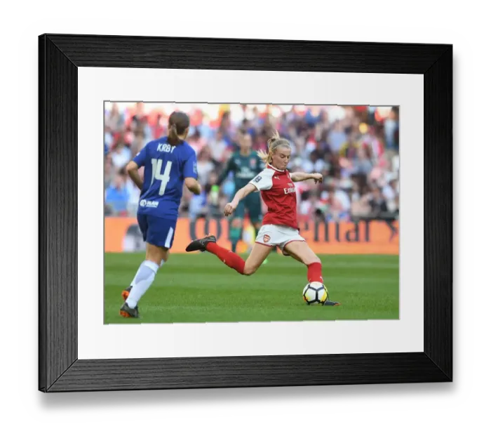 Framed Print : Leah Williamson of Arsenal in FA Cup Final Action Against Chelsea Ladies Framed Print : Leah Williamson of Arsenal in FA Cup Final Action Against Chelsea Ladies