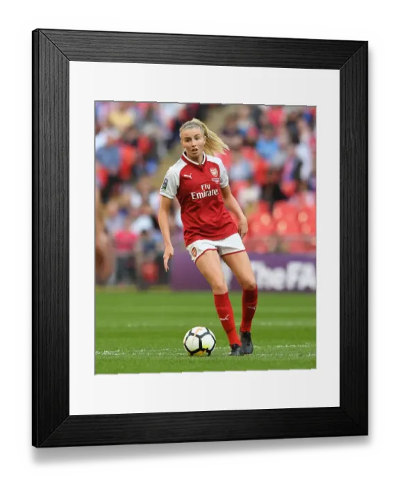 Framed Print : Leah Williamson of Arsenal Facing Off in FA Cup Final against Chelsea Ladies Framed Print : Leah Williamson of Arsenal Facing Off in FA Cup Final against Chelsea Ladies