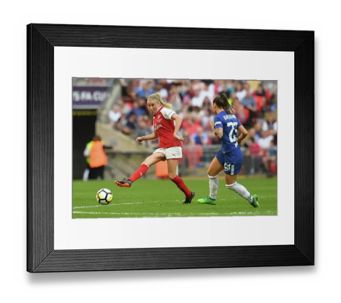 Framed Print : Arsenal's Leah Williamson Prepares for FA Cup Final Showdown Against Chelsea Ladies