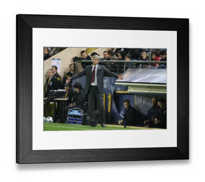 Framed Print : Arsene Wenger: The Battle at El Madrigal, Arsenal vs Villarreal, UEFA Champions League Quarterfinal Framed Print : Arsene Wenger: The Battle at El Madrigal, Arsenal vs Villarreal, UEFA Champions League Quarterfinal