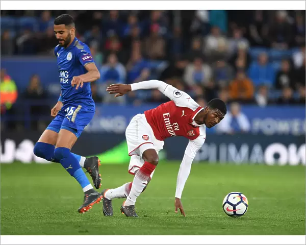 Ainsley Maitland-Niles Outmaneuvers Riyad Mahrez in Leicester vs Arsenal Premier League Clash