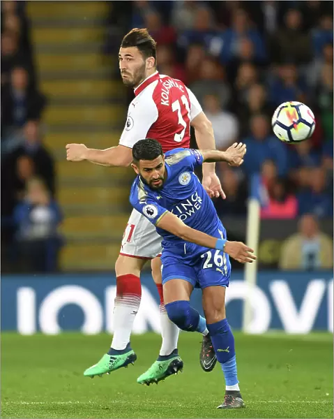 Sead Kolasinac vs Riyad Mahrez: Intense Battle in Leicester City vs Arsenal Premier League Clash