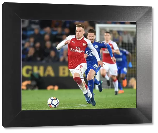 Aaron Ramsey in Action: Leicester City vs. Arsenal, Premier League 2017-18